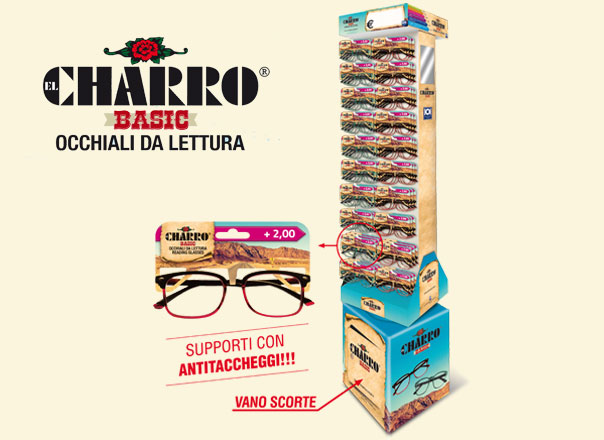 Espositore precaricato occhiali da lettura El Charro Basic